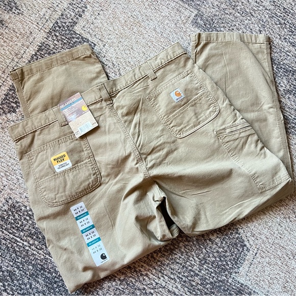 NWT Carhartt RUGGED FLEX® RELAXED FIT CANVAS 5-POCKET WORK PANT 44 x 32 - Picture 5 of 10